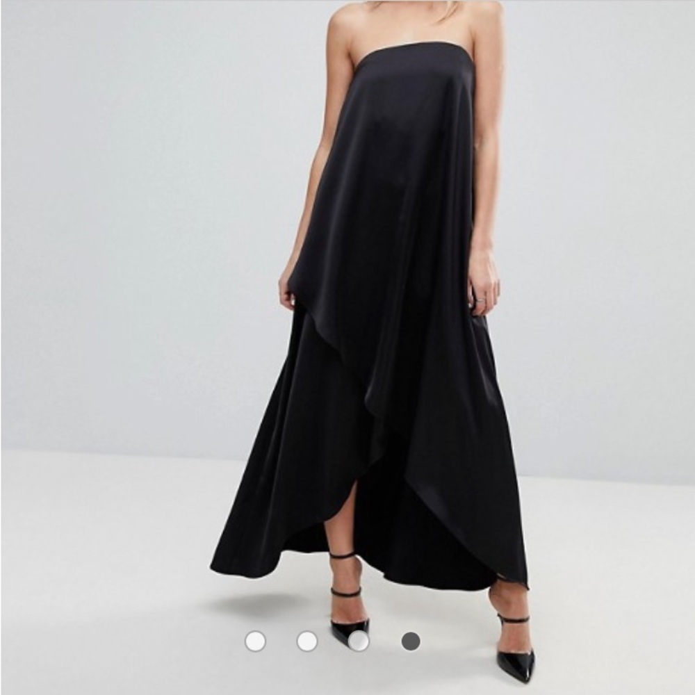 ASOS black strapless maxi dress | size US 4